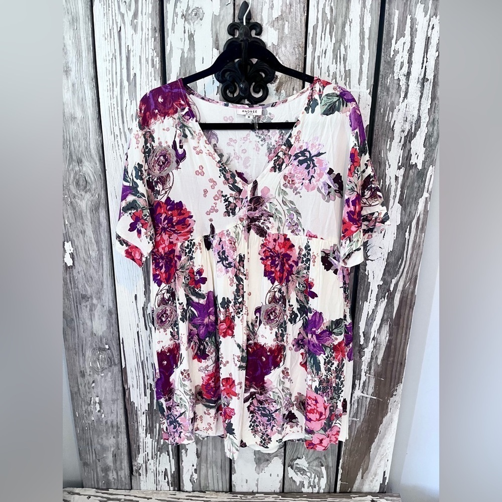 ANDREE by Unit size medium dress lined floral